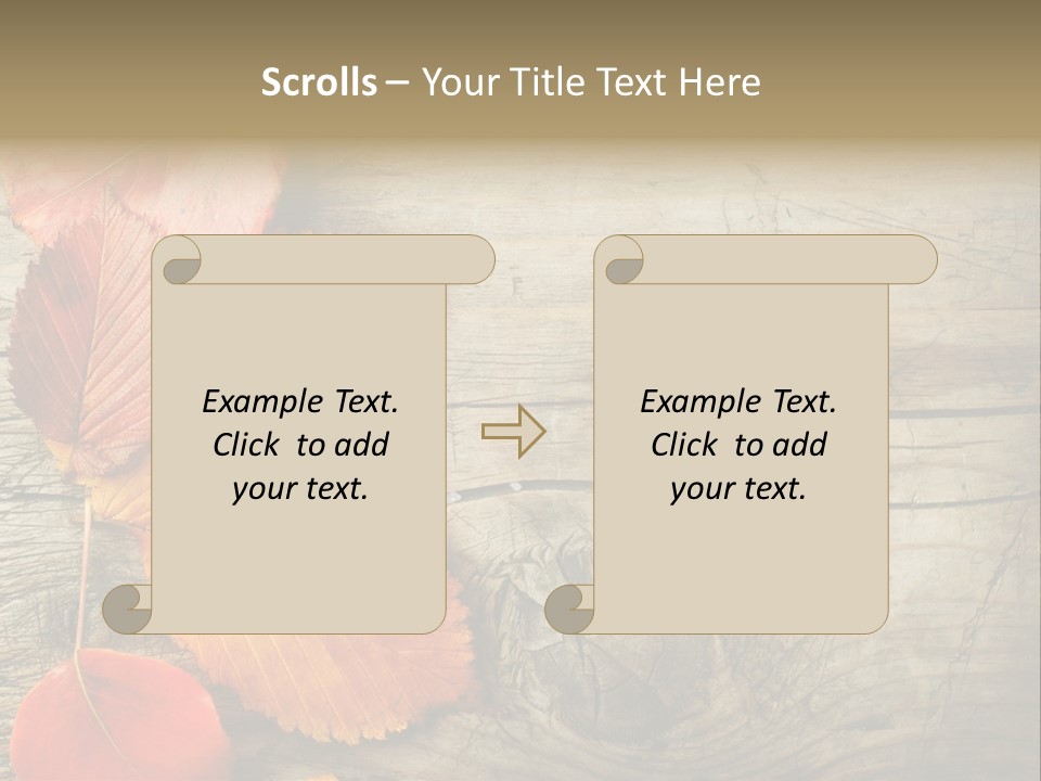 Brown Border Horizontal PowerPoint Template