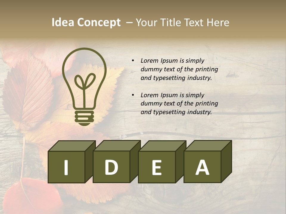 Brown Border Horizontal PowerPoint Template