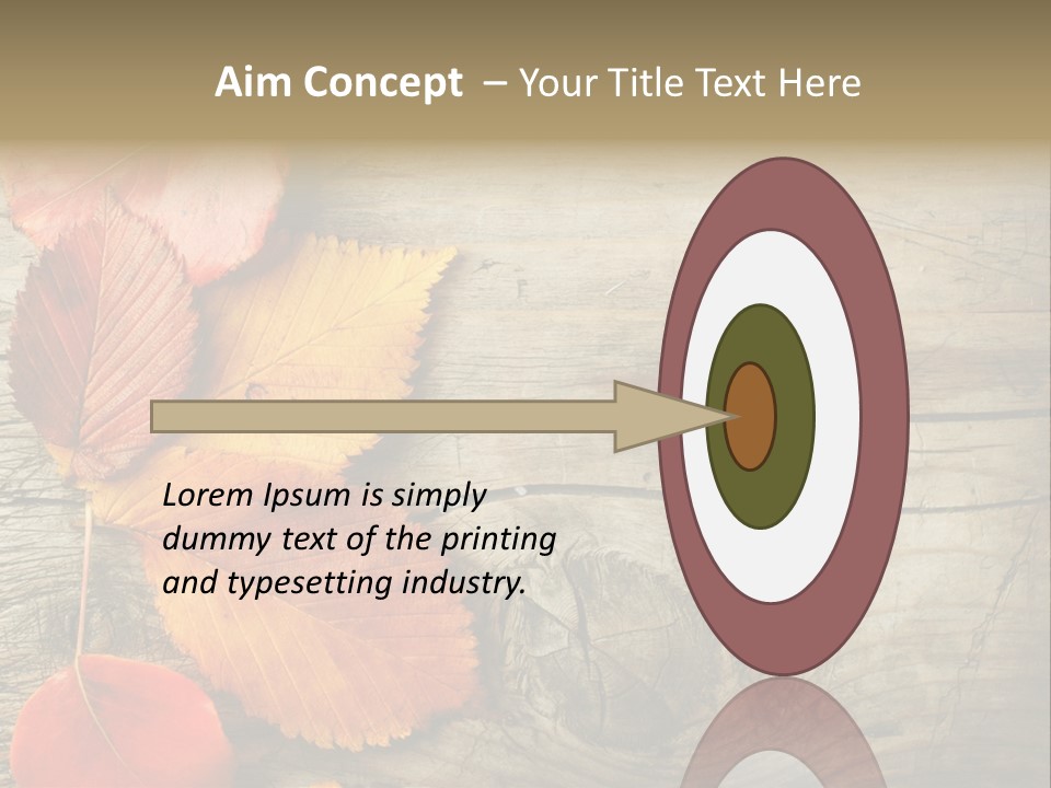 Brown Border Horizontal PowerPoint Template