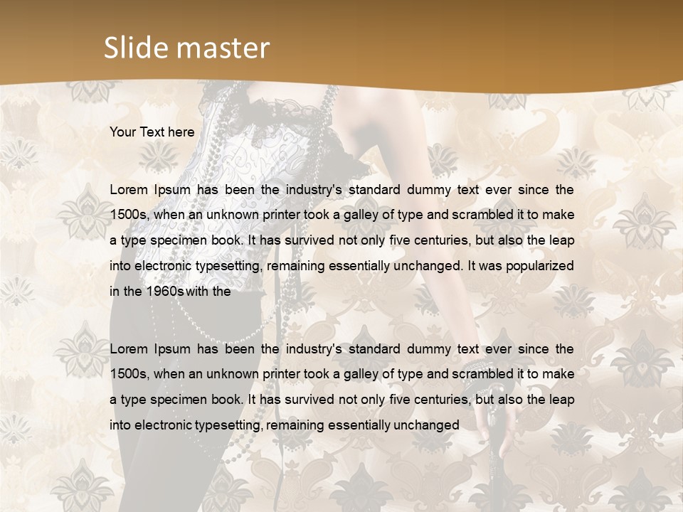 Stays Wallpaper Decor PowerPoint Template