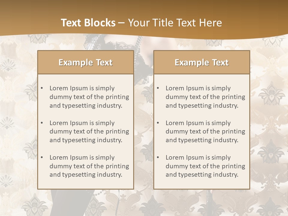 Stays Wallpaper Decor PowerPoint Template