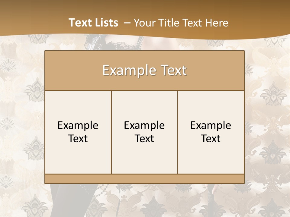 Stays Wallpaper Decor PowerPoint Template