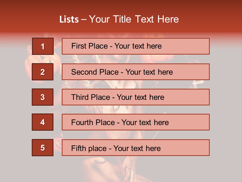 Beautiful Devil PowerPoint Template