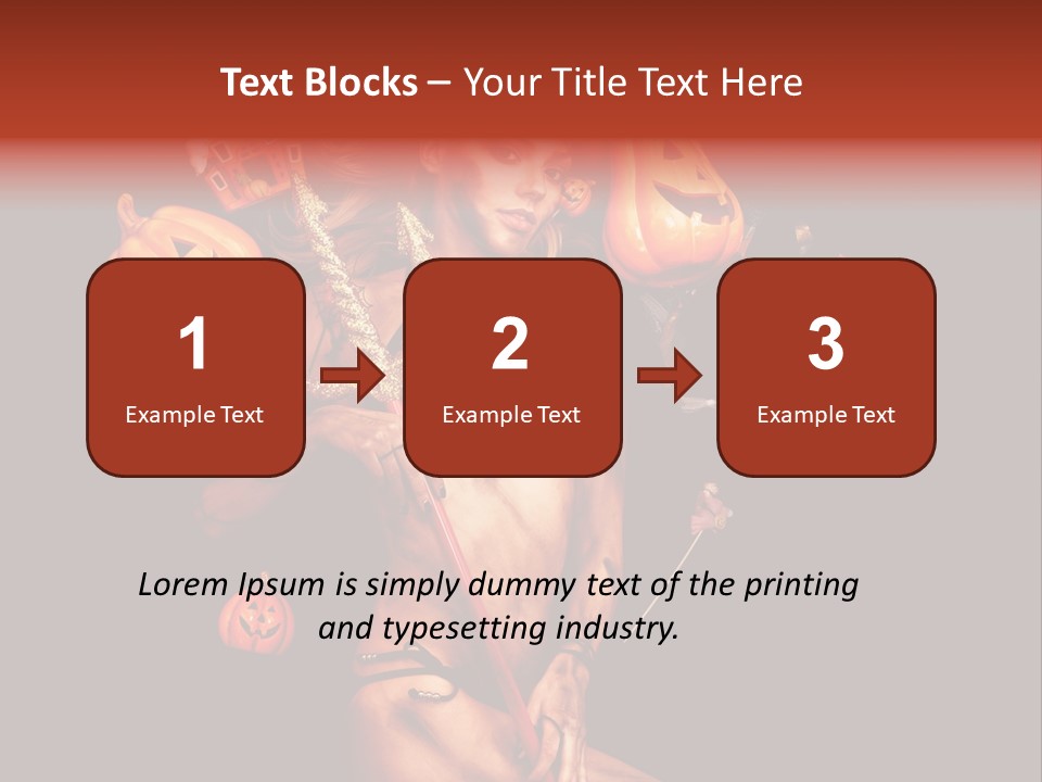 Beautiful Devil PowerPoint Template