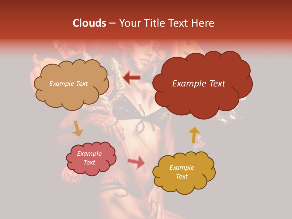 Beautiful Devil PowerPoint Template