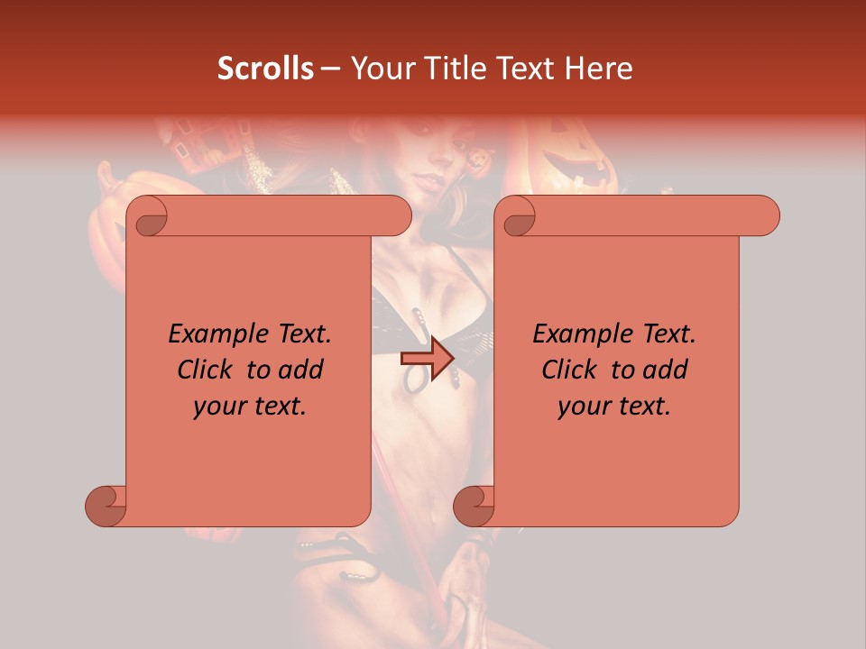 Beautiful Devil PowerPoint Template