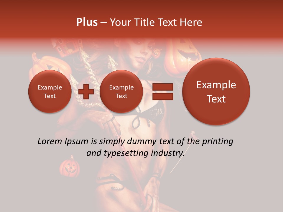 Beautiful Devil PowerPoint Template