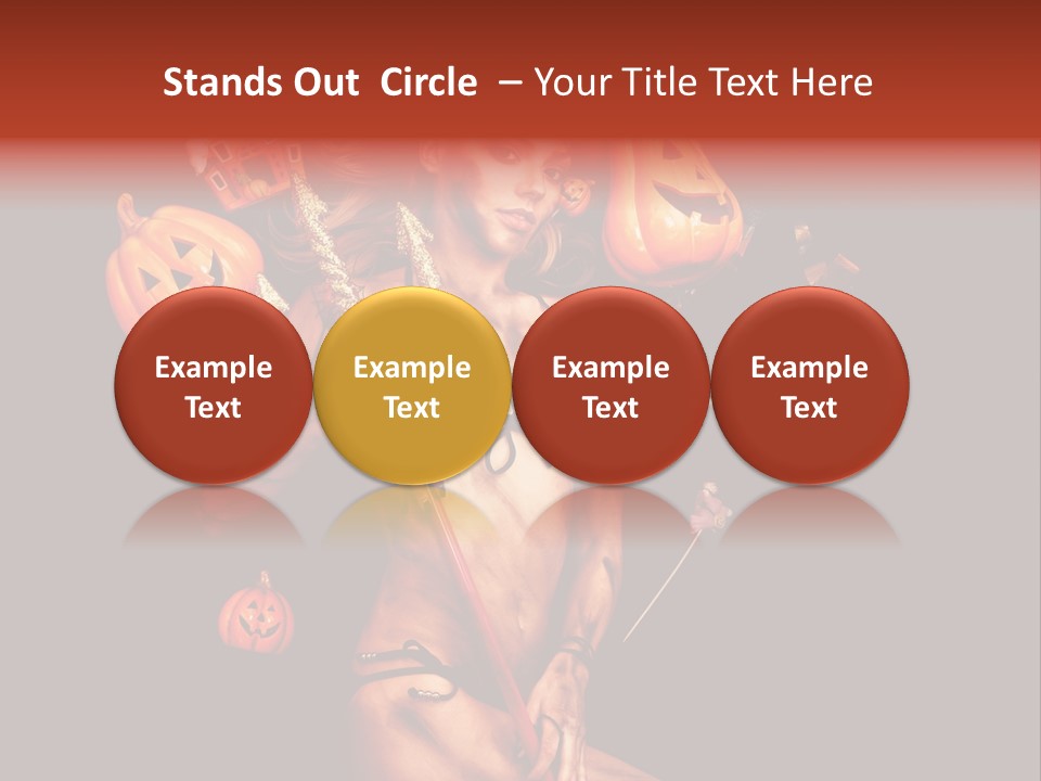 Beautiful Devil PowerPoint Template