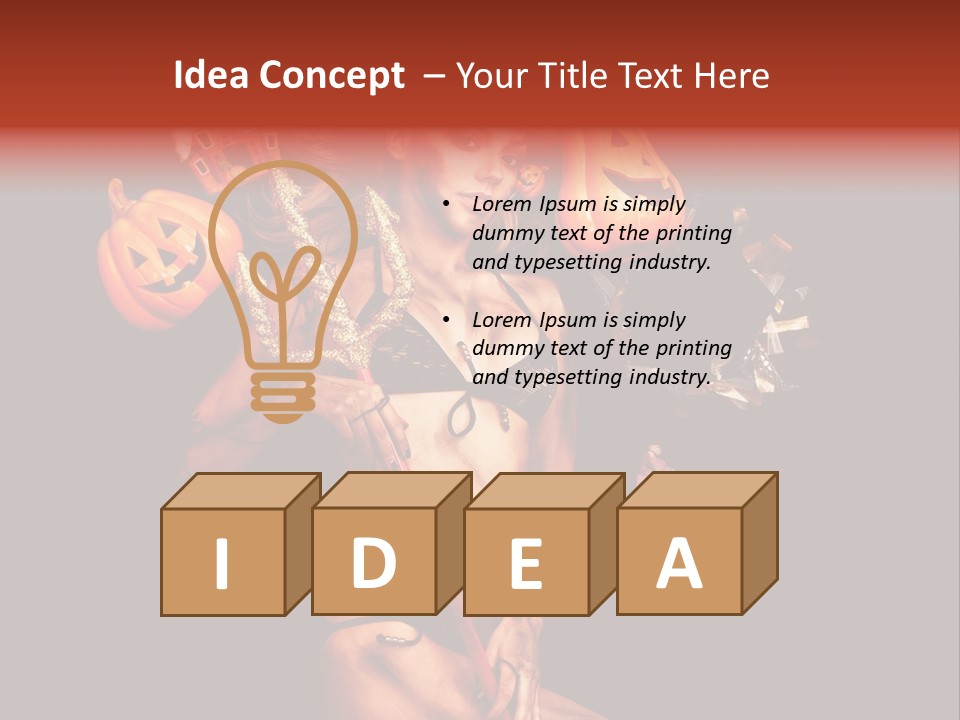Beautiful Devil PowerPoint Template