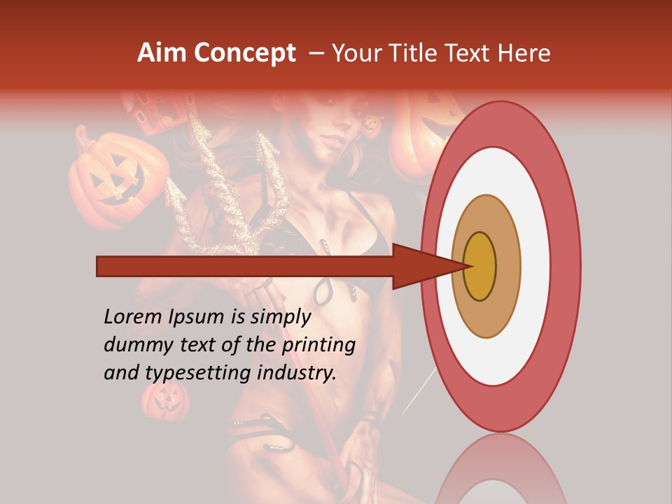 Beautiful Devil PowerPoint Template