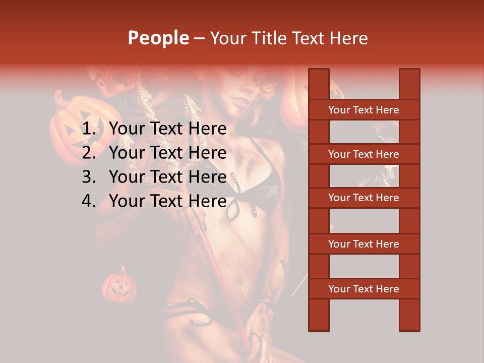 Beautiful Devil PowerPoint Template