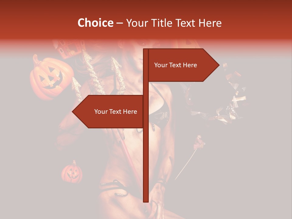 Beautiful Devil PowerPoint Template