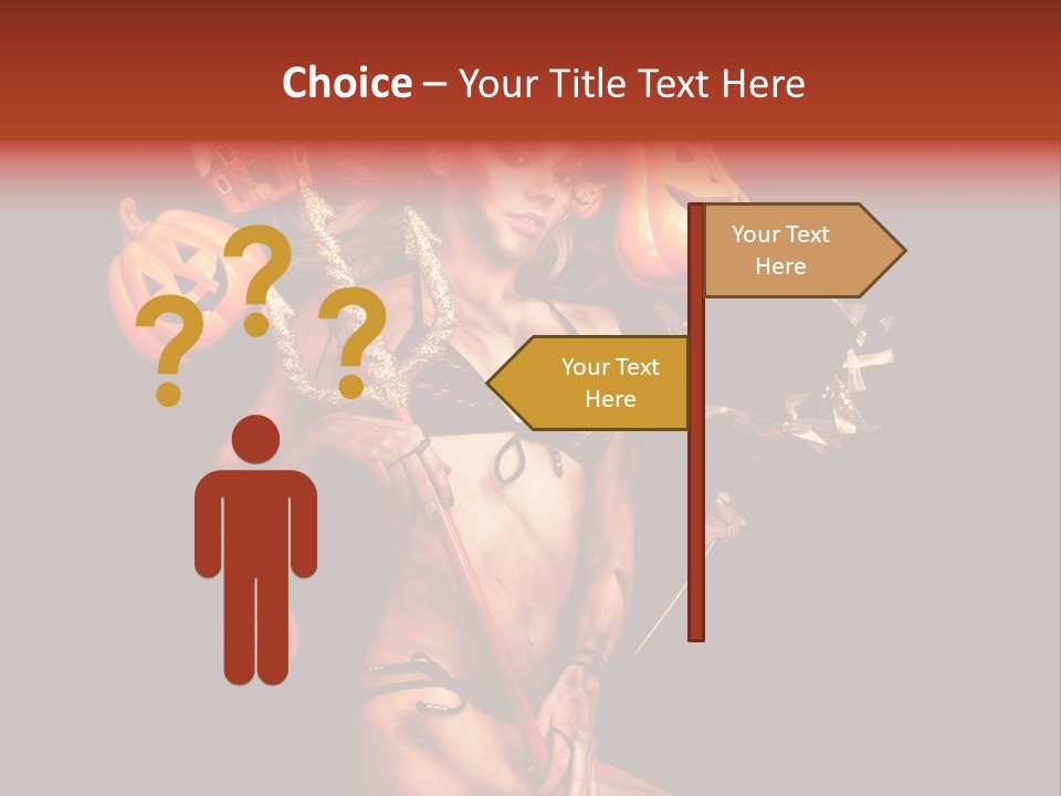 Beautiful Devil PowerPoint Template