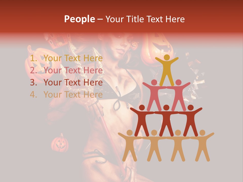 Beautiful Devil PowerPoint Template