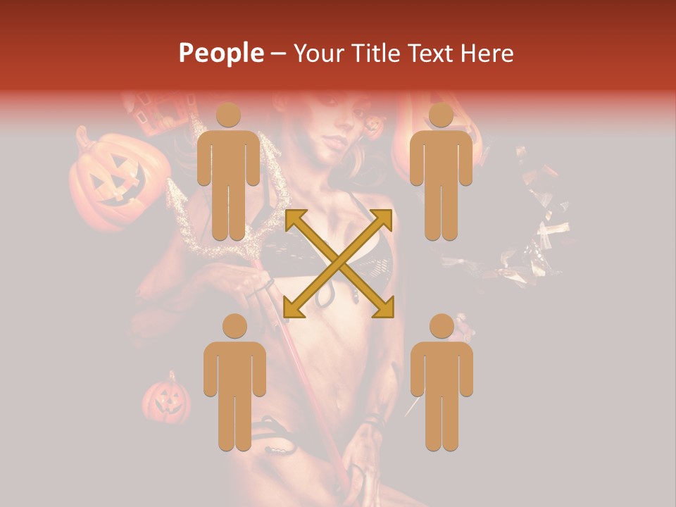 Beautiful Devil PowerPoint Template