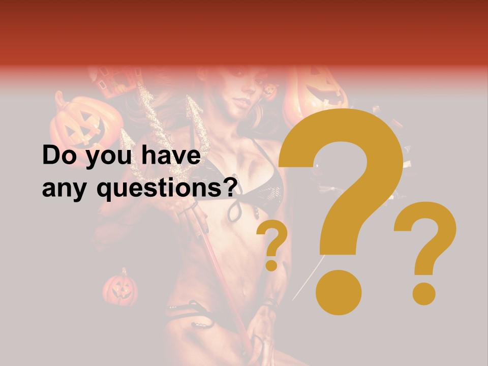 Beautiful Devil PowerPoint Template