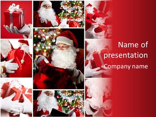 Christmas Santa Claus Images Free PowerPoint Template