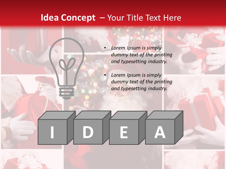 Christmas Santa Claus Images Free PowerPoint Template