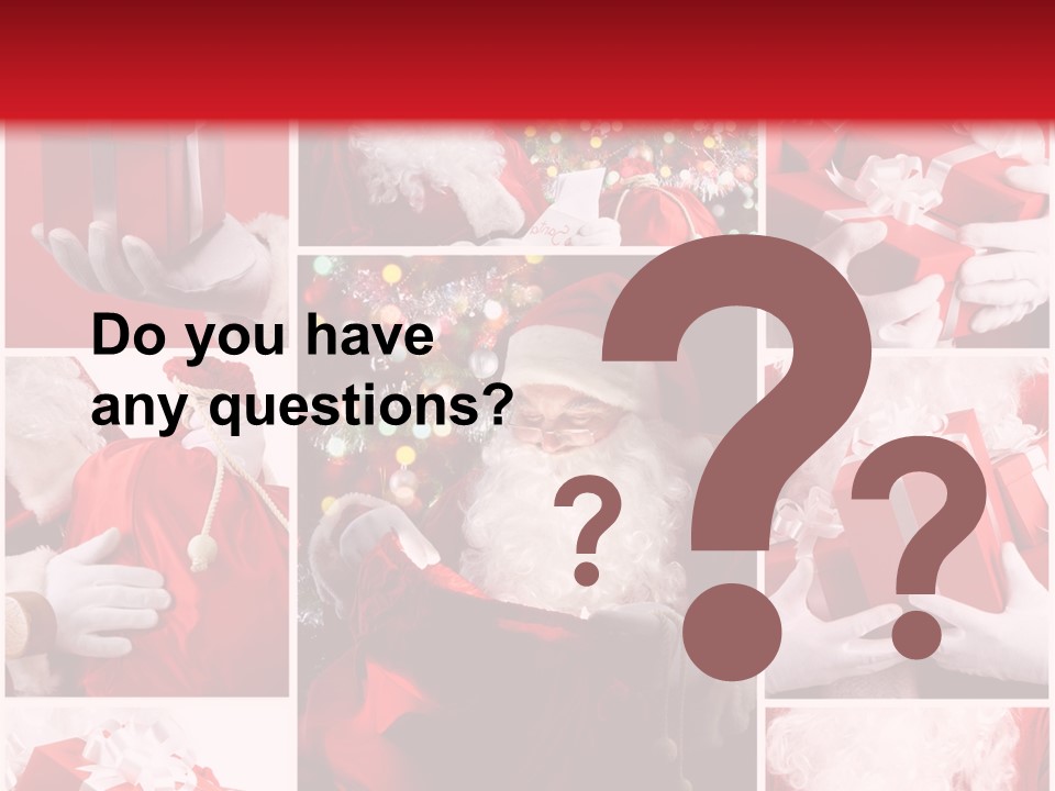 Christmas Santa Claus Images Free PowerPoint Template