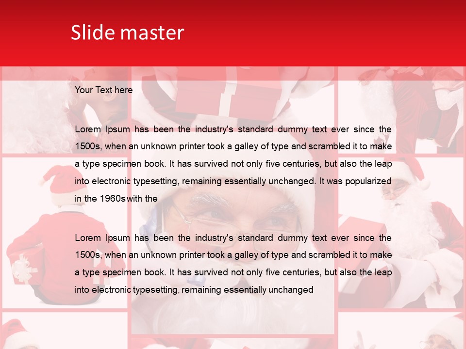 Mature Santa Eve PowerPoint Template