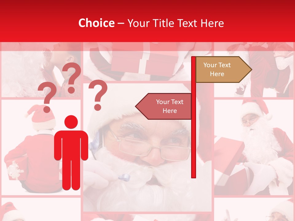 Mature Santa Eve PowerPoint Template