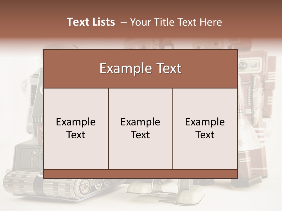 Robot Toys PowerPoint Template