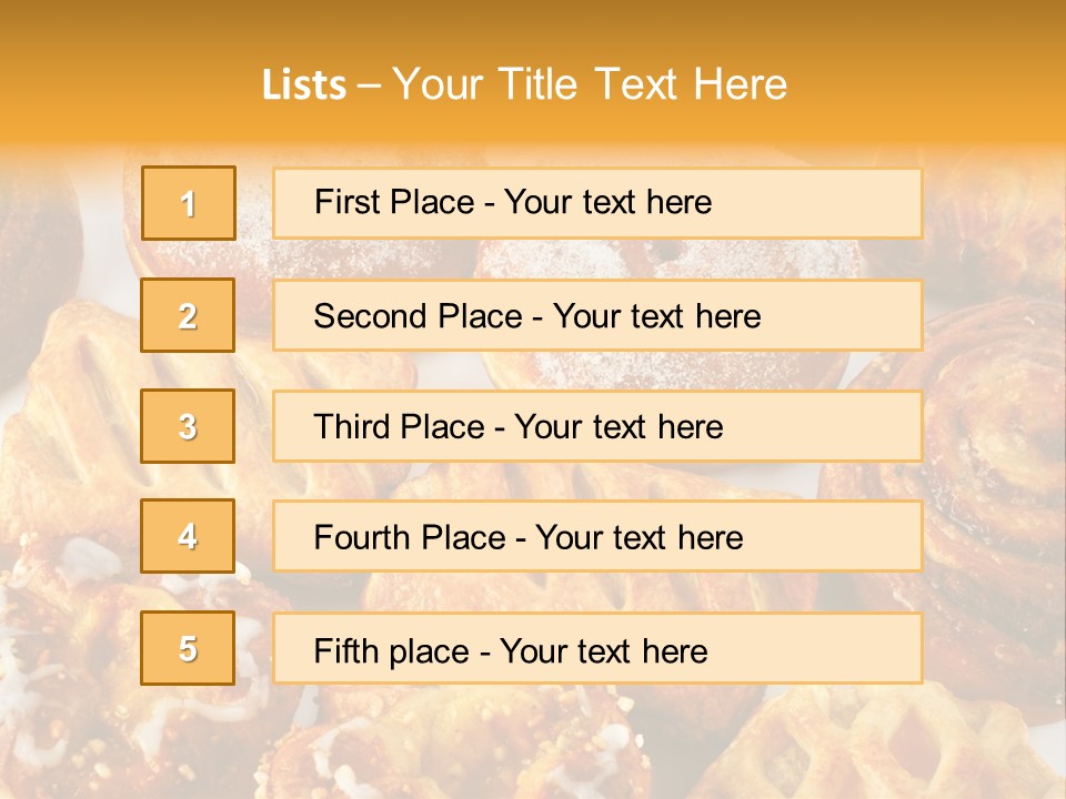 Different Sweets PowerPoint Template
