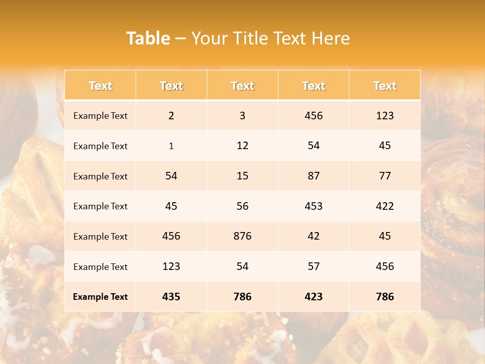 Different Sweets PowerPoint Template