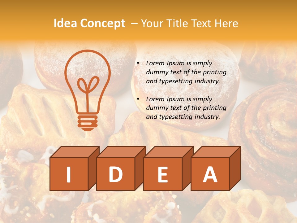 Different Sweets PowerPoint Template