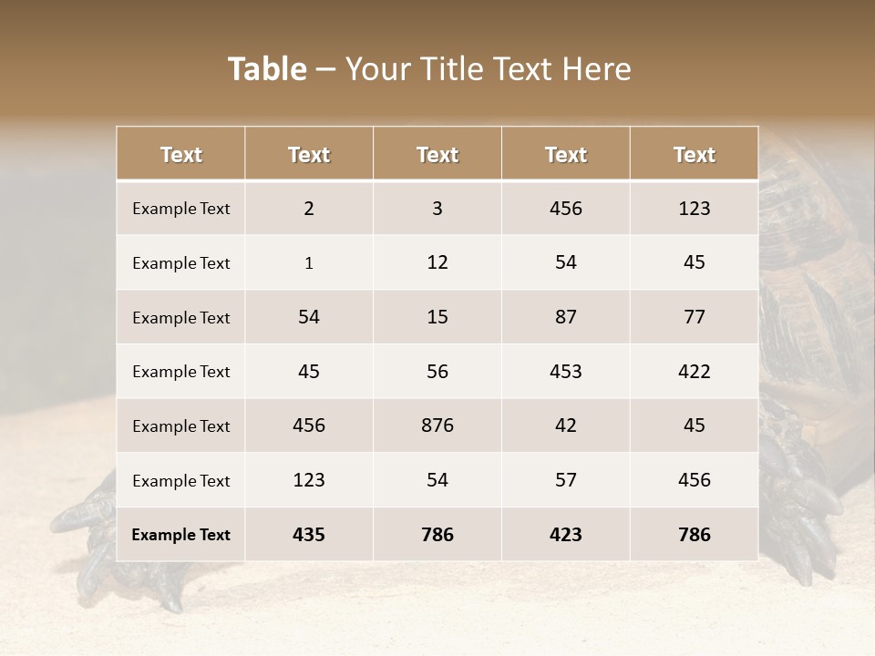 Reptilia Relax Isolated PowerPoint Template