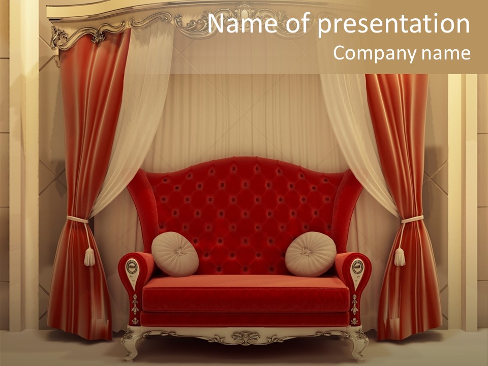 Royal Sofa PowerPoint Template