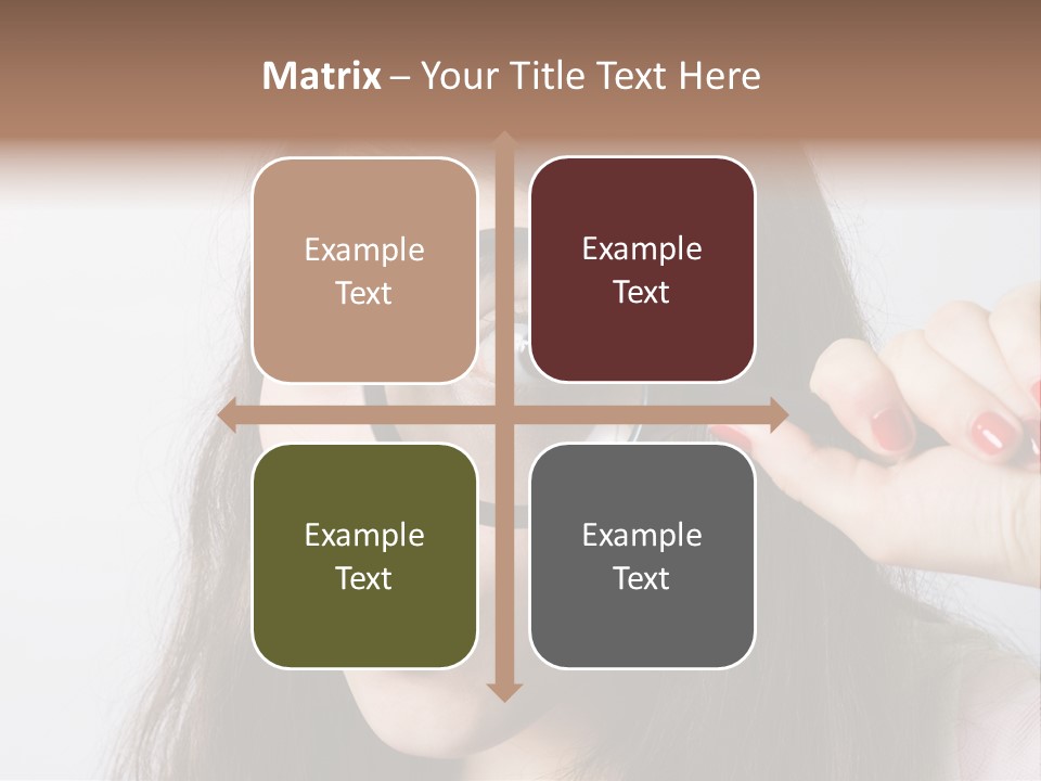 Looking Through A Magnifying Glass PowerPoint Template