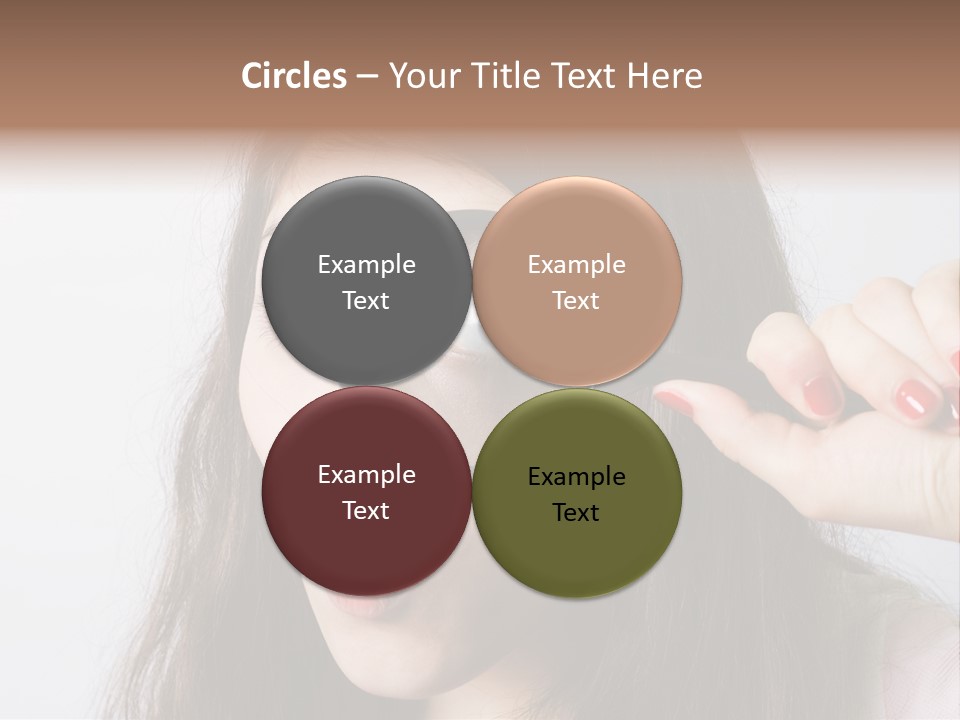 Looking Through A Magnifying Glass PowerPoint Template