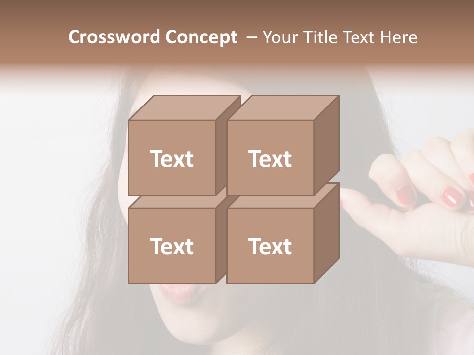 Looking Through A Magnifying Glass PowerPoint Template