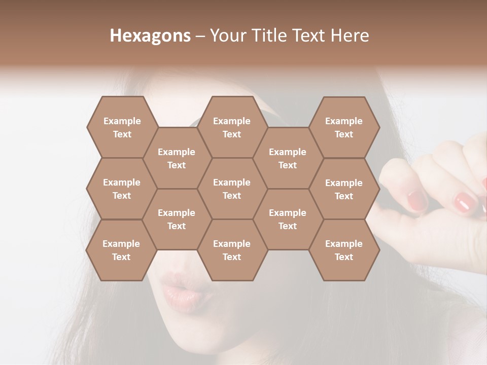 Looking Through A Magnifying Glass PowerPoint Template