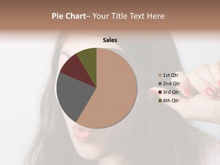 Looking Through A Magnifying Glass PowerPoint Template