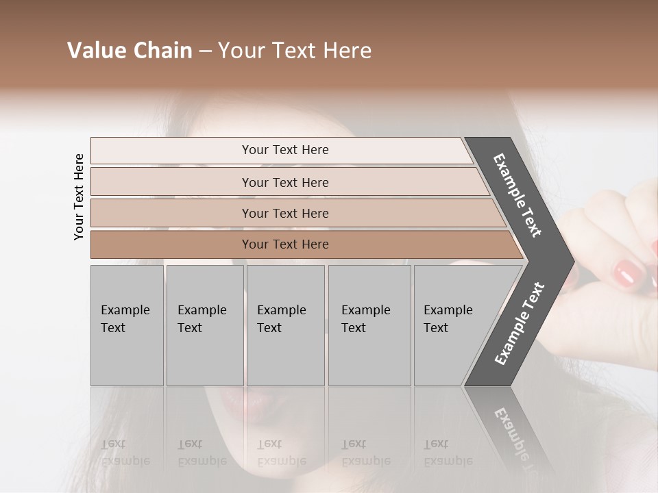 Looking Through A Magnifying Glass PowerPoint Template