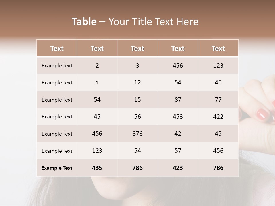 Looking Through A Magnifying Glass PowerPoint Template