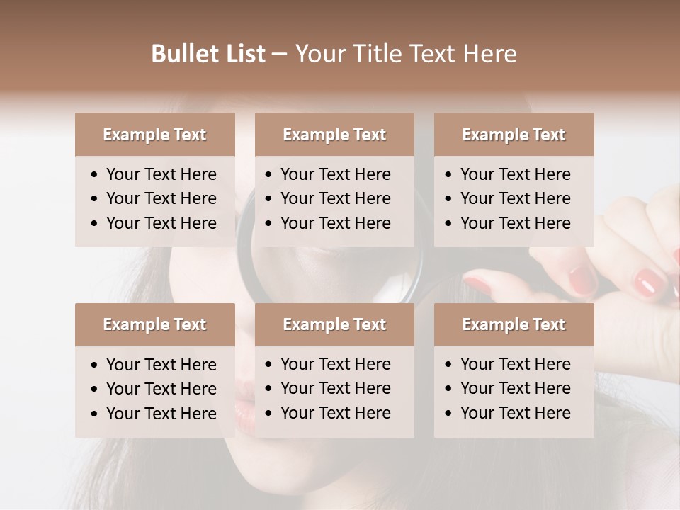 Looking Through A Magnifying Glass PowerPoint Template