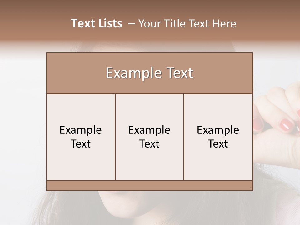 Looking Through A Magnifying Glass PowerPoint Template