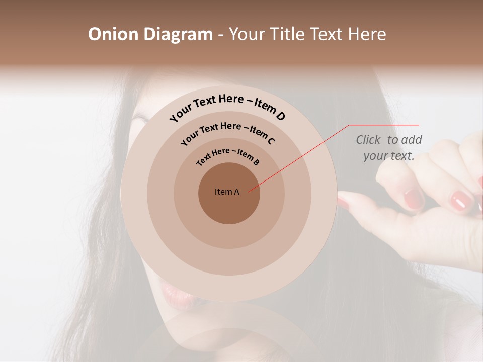 Looking Through A Magnifying Glass PowerPoint Template