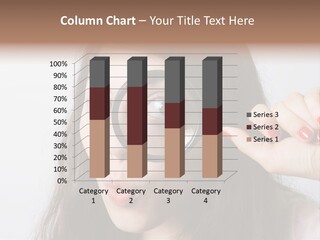 Looking Through A Magnifying Glass PowerPoint Template