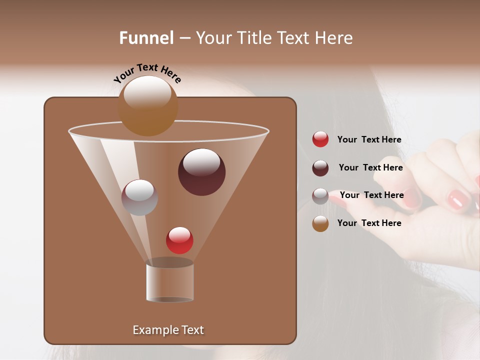 Looking Through A Magnifying Glass PowerPoint Template