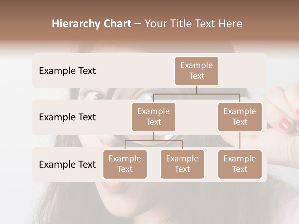 Looking Through A Magnifying Glass PowerPoint Template