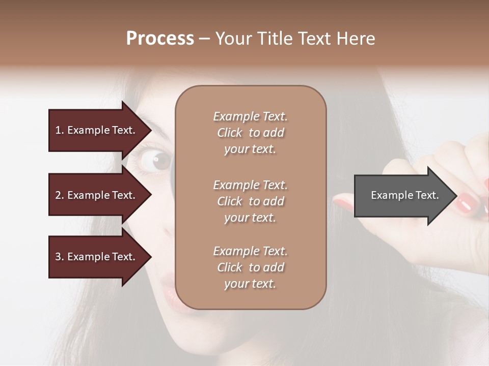 Looking Through A Magnifying Glass PowerPoint Template