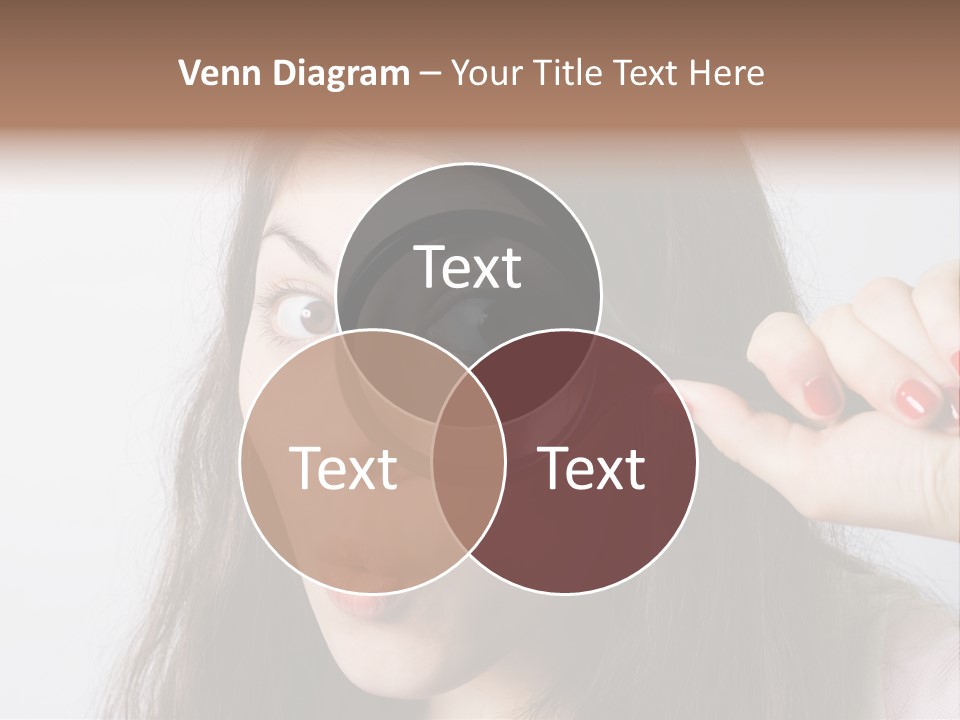 Looking Through A Magnifying Glass PowerPoint Template