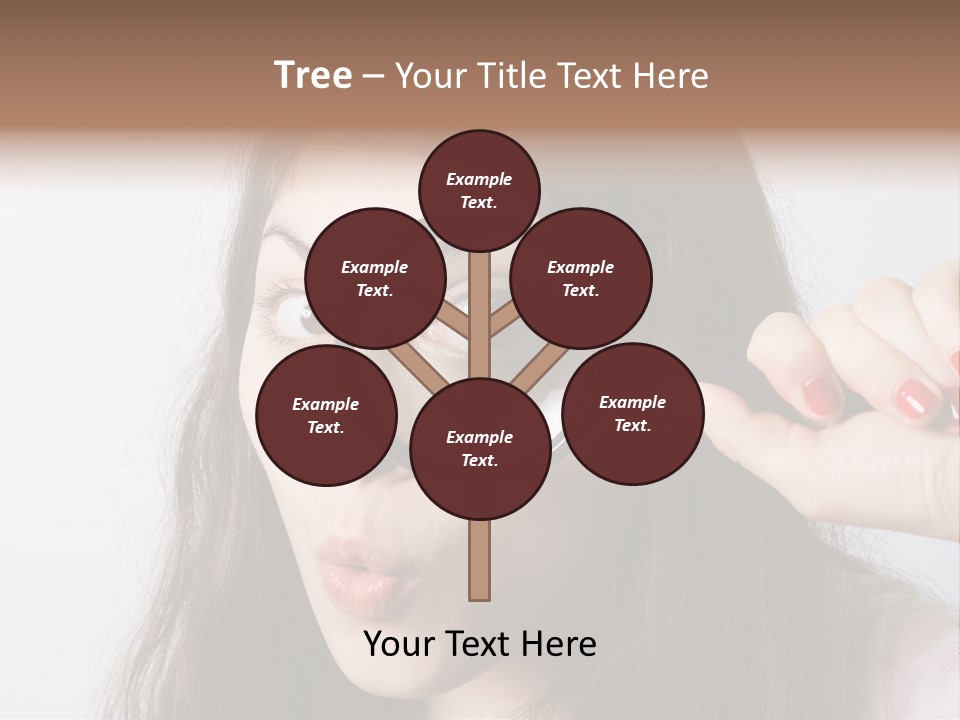 Looking Through A Magnifying Glass PowerPoint Template