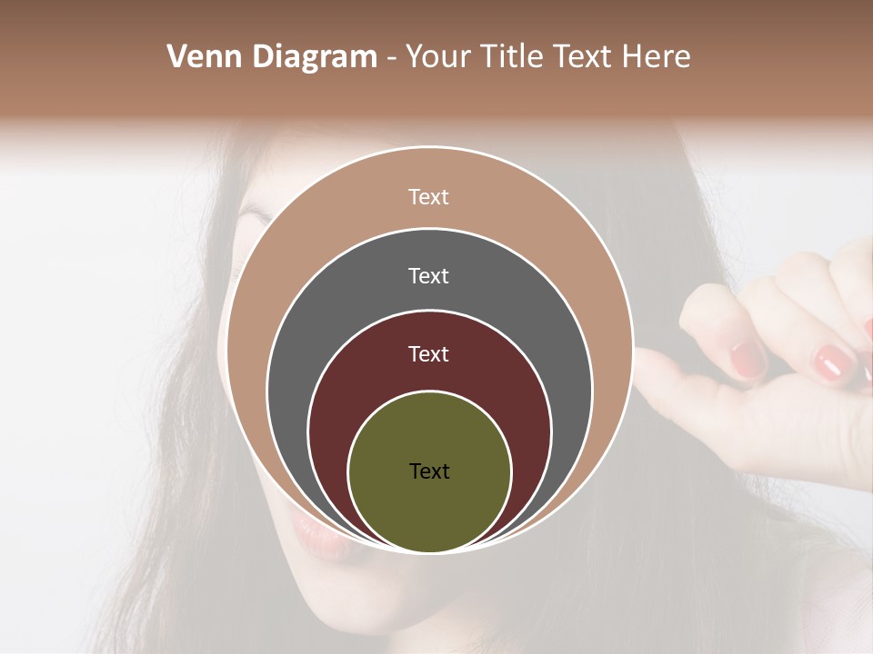 Looking Through A Magnifying Glass PowerPoint Template