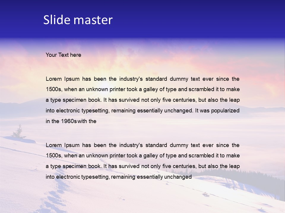 Schnee PowerPoint Template