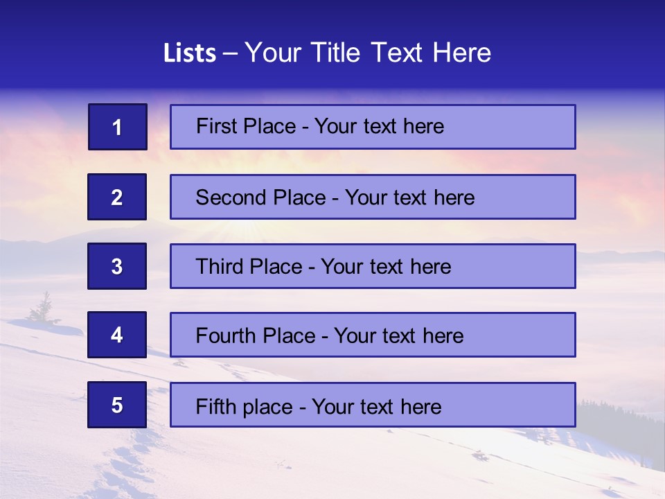 Schnee PowerPoint Template